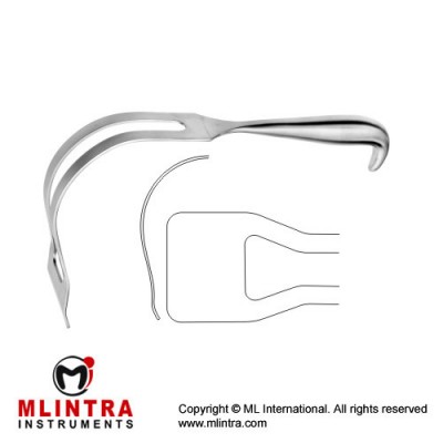 Polloson Retractor Stainless Steel, 25.5 cm - 10" Polloson Retractor Stainless Steel, 25.5 cm - 10"